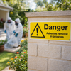 Asbestos Removal Safety Sign – Durable Plastic – Indoor/Outdoor Use