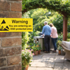 ESD Protected Area Warning Sign – 300mm x 100mm – Rigid Plastic – Indoor/Outdoor Use