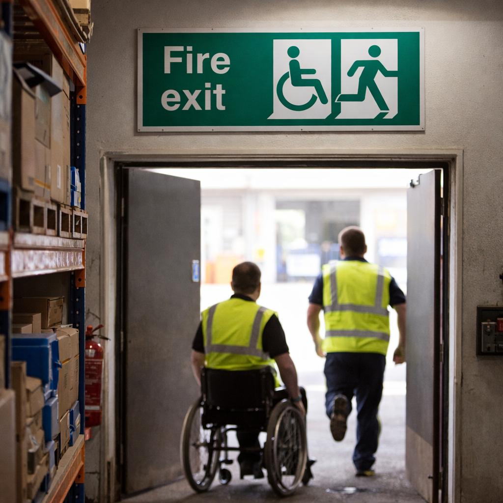 Disabled Fire Exit Signs – Professional – Safety Compliance