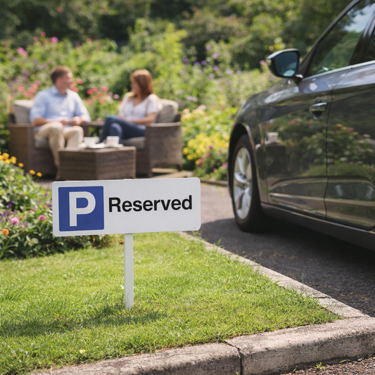 Reserved Parking Verge Signs – 450mm x 150mm – Aluminium – Outdoor Use