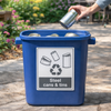 Steel Cans & Tins Recycling Sign – Industrial Grade – Indoor/Outdoor Use