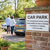 Car Park Disclaimer Sign – 1mm Rigid Plastic – Indoor & Outdoor Use