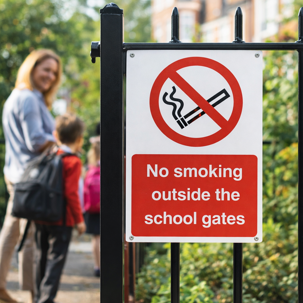 No Smoking Sign – Rigid Plastic or Vinyl – Indoor/Outdoor Safety