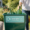 Recycling Sign – Green Glass Bottles & Jars – 1mm Rigid Plastic – Indoor/Outdoor