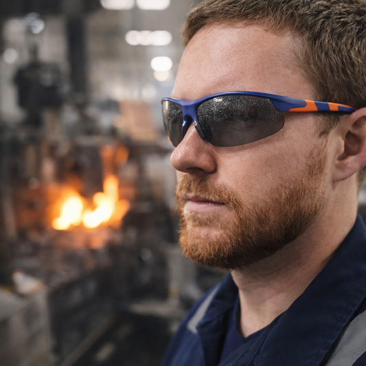 Safety Spectacles – Smoke – Anti-Scratch & Anti-Mist Lenses – Industrial Use