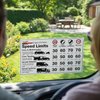 Dashboard Speed Limit Guidance Stickers – Self-Adhesive Vinyl – Indoor/Outdoor Use