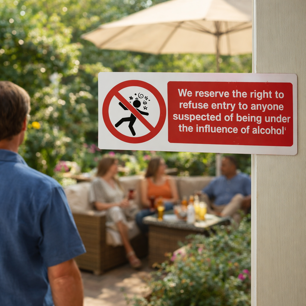 Alcohol Influence Warning Signs – Rigid Plastic & Vinyl – Indoor/Outdoor