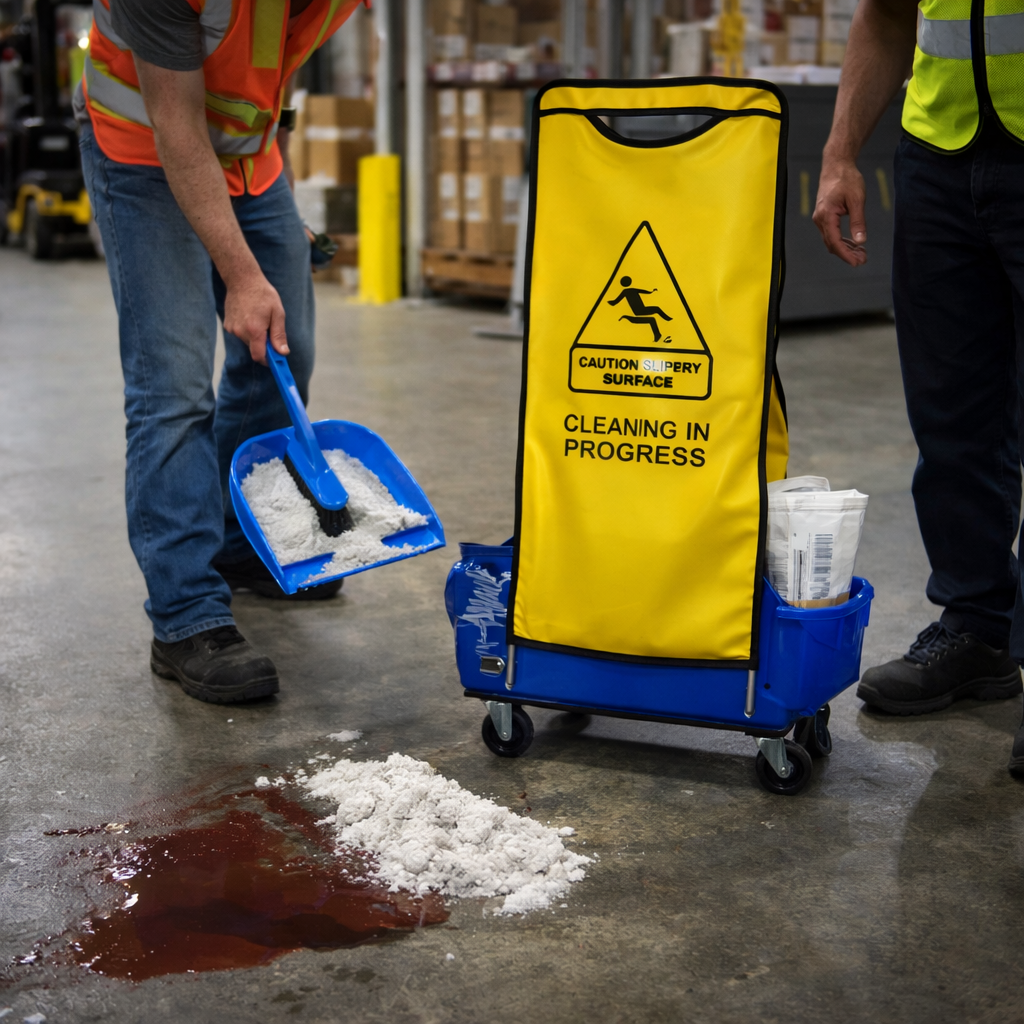 Spill Management Caddy Kit – Super Absorbent – Industrial Use