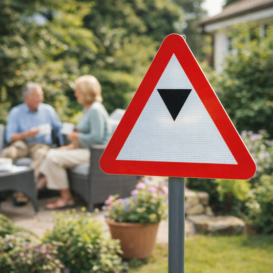 Reflective Traffic Signs – 750mm Triangle – Aluminium Composite RA1 – Outdoor Use
