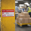 Non-Conforming Quality Control Labels (Roll of 100) – 50mm x 20mm – Self Adhesive Vinyl – Indoor Use
