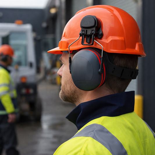 Helmet Mounted Ear Defenders – 36dB SNR – High Attenuation – Industrial Use