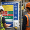 Site Safety Board – 1060mm x 1230mm – Durable Plastic – Construction & Industrial Use