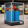 Bunded Mesh Cage – 4 Drum – Galvanized Steel – Industrial Use