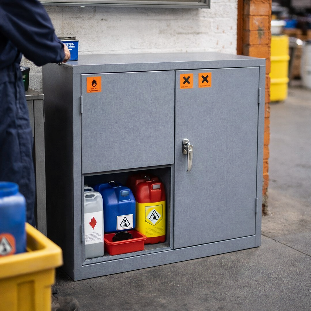 COSHH Storage Cabinets – 711x915x457mm – Mild Steel – Industrial Use