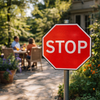 Reflective Traffic Stop Sign – 750mm Octagon – Aluminium Composite R2 – Outdoor Use