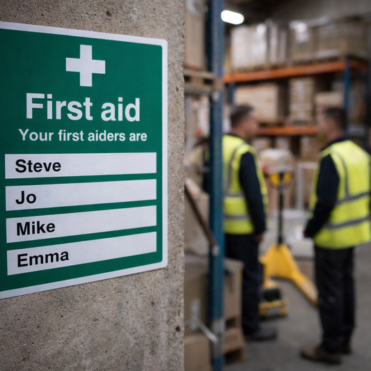 Safety Signs for First Aiders – Space for 4 – Indoor Use
