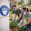 Respirator Symbol Signs – 1mm Rigid Plastic – Indoor/Outdoor Use