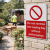 Safety Warning Sign – 450mm x 600mm – Rigid Plastic – Indoor/Outdoor Use