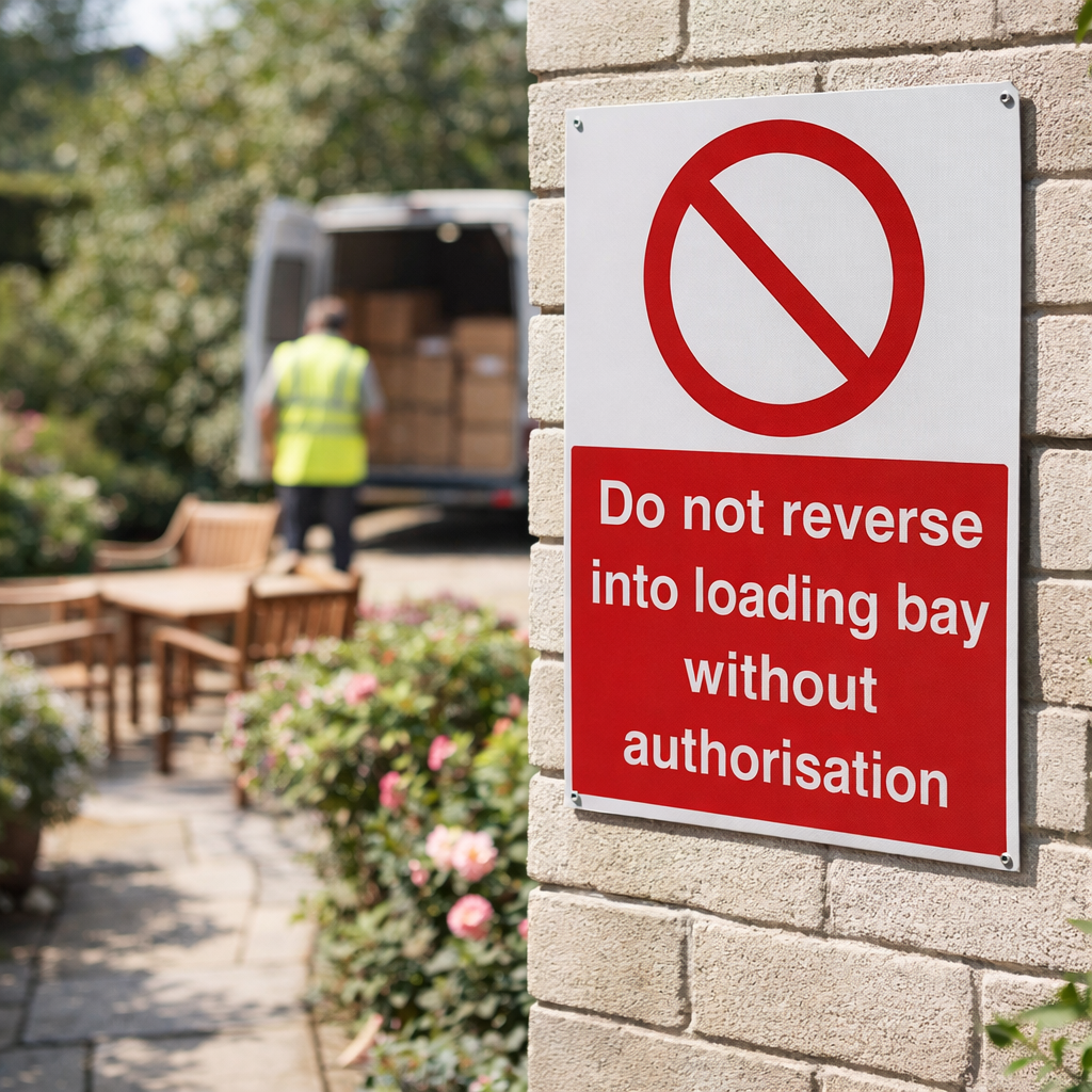 Safety Warning Sign – 450mm x 600mm – Rigid Plastic – Indoor/Outdoor Use