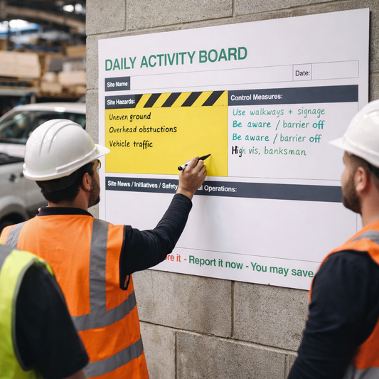 Daily Activity Board – 1200mm x 900mm – Drywipe Laminate – Professional Communication
