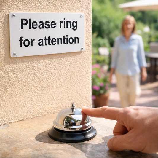 Attention Sign – 1mm Rigid Plastic – Durable & Weather Resistant – Indoor/Outdoor