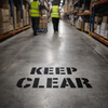 Keep Clear Stencil – 600mm x 400mm – PVC – Industrial & Commercial Use