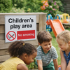 Children's No Smoking Signs – 1mm Rigid Plastic – Indoor/Outdoor Use