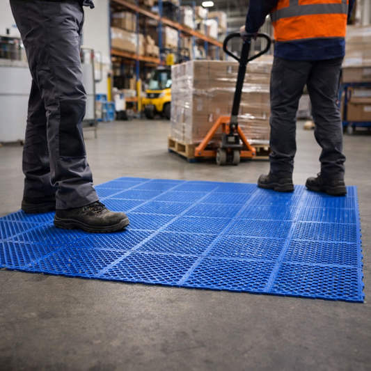 Interlocking PVC Floor Tiles – 30cm x 30cm – Anti-Fatigue – Industrial & Commercial Use