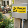 Danger 440 Volts Safety Sign – 1mm Rigid Plastic – Indoor/Outdoor Use