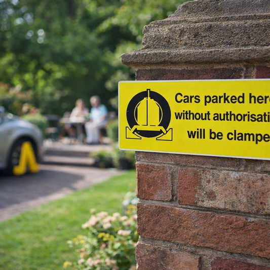 Parking Warning Sign – 1mm Rigid Plastic – Durable & UV Resistant – Indoor/Outdoor