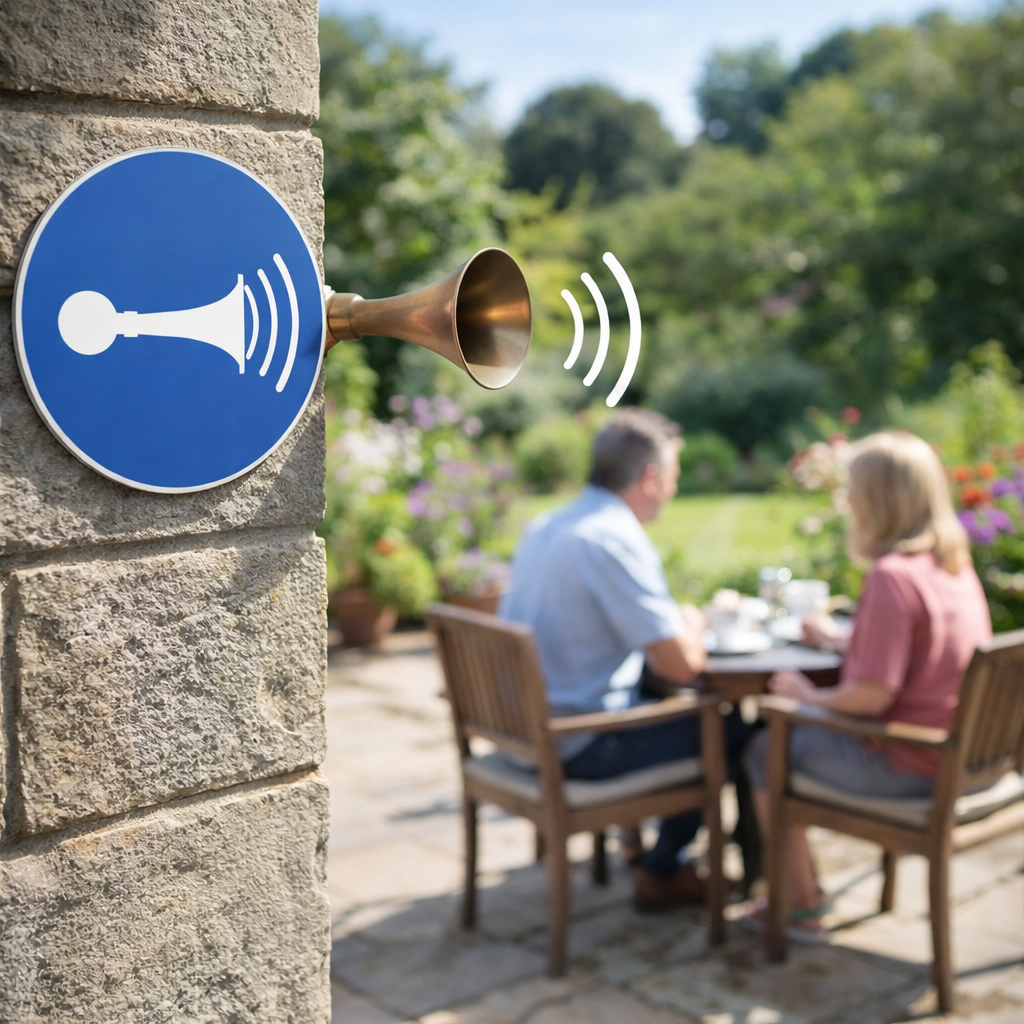 Sound Horn Safety Signs – 1mm Rigid Plastic – Indoor & Outdoor Use