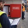 Metal Fire Safety Document Cabinet – Lockable – Convenient & Secure – Office Use