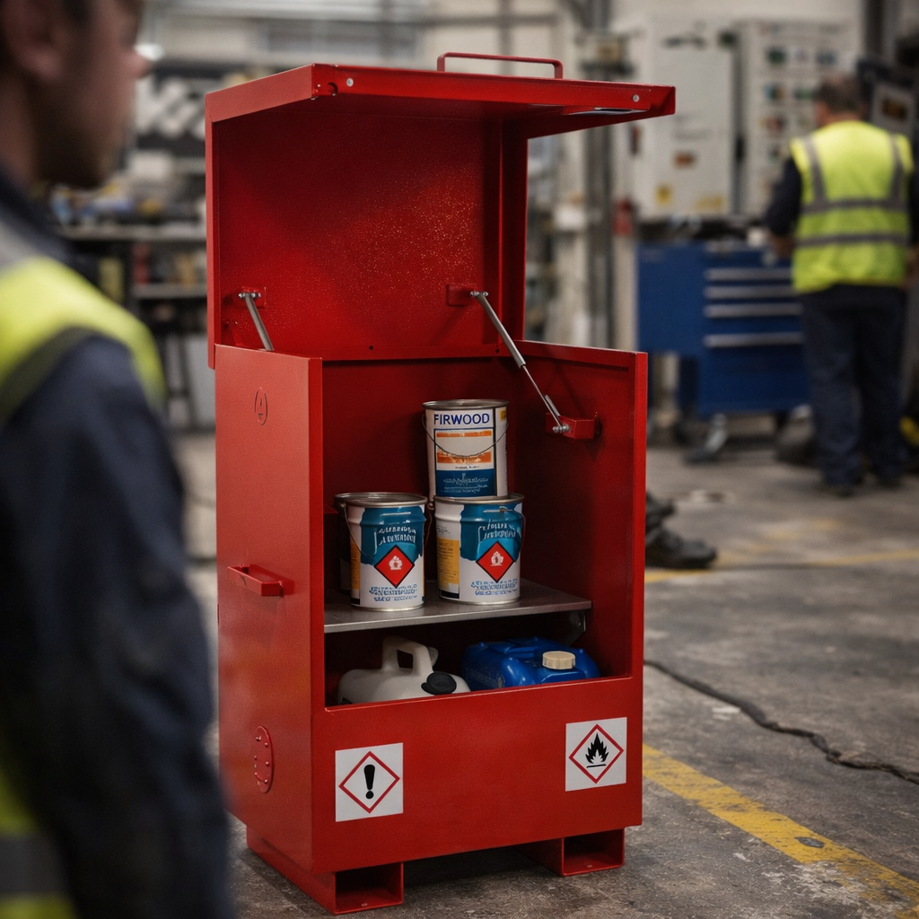 Hazardous Material Site Chest – 765x675x1270mm – Steel & Fire Resistant – Industrial Use