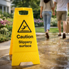 Caution Slippery Surface Sign – 300mm x 600mm – Polypropylene – Indoor/Outdoor Use