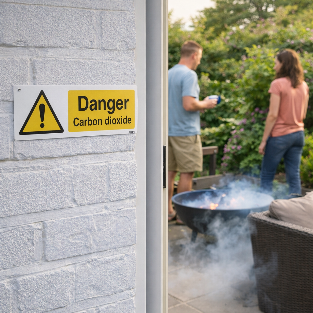 Danger Carbon Dioxide Safety Signs – 1mm Rigid Plastic – Indoor/Outdoor