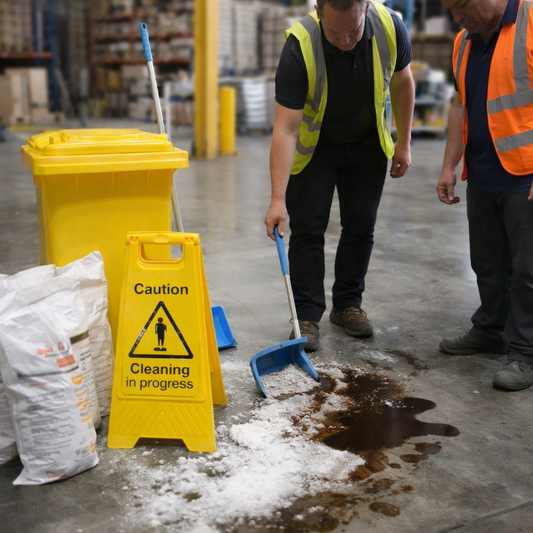 Industrial Spill Kit – 120L Capacity – Absorbent Powder & Equipment – Commercial Use