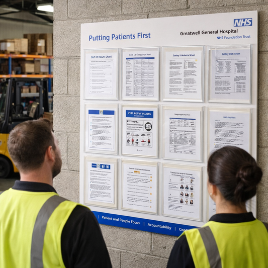 Information Noticeboards – 1200mm x 1000mm – Durable Foamex – Professional Use
