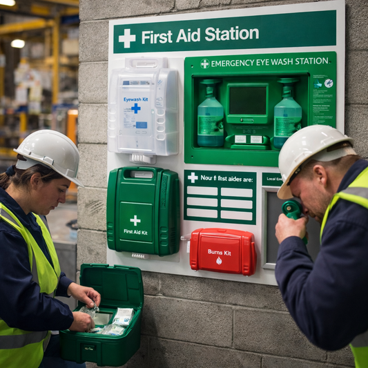 First Aid Station – 900x875mm – Rigid Correx Plastic – Industrial