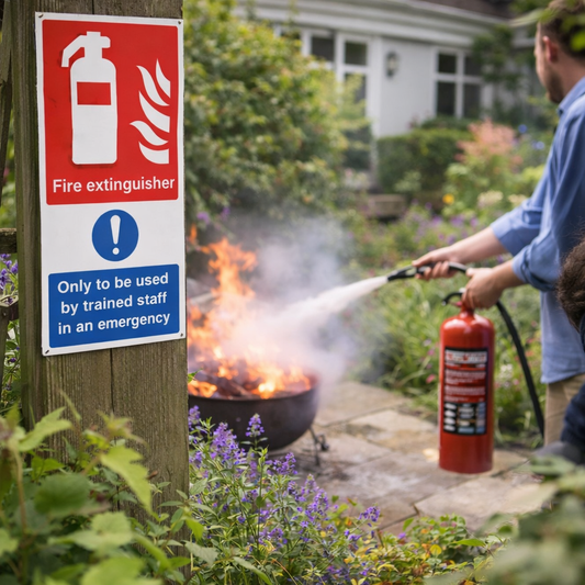 Fire Extinguisher Safety Sign – 150mm x 300mm – Rigid Plastic – Indoor/Outdoor Use