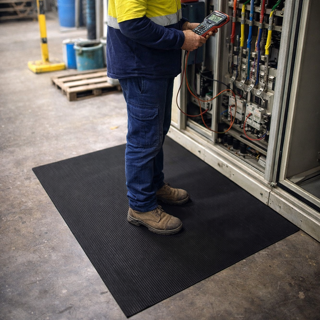 Electrical Safety Insulation Matting – Multiple Thicknesses – EPDM Rubber – Industrial Use