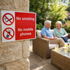 No Smoking, No Mobile Phones Signs – 1mm Rigid Plastic – Indoor/Outdoor Use