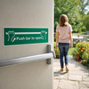Push Bar to Open Signs – Safety Signage – Indoor/Outdoor Use