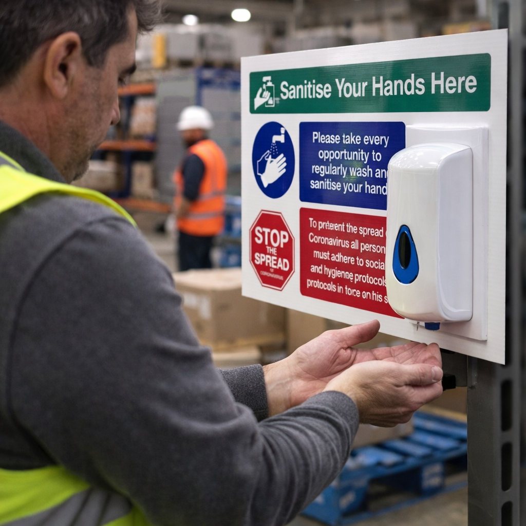 Hand Sanitising Station – Small – 1L Bulk Fill Dispenser – Indoor Use