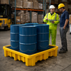 4 Drum Spill Containment Pallet – 1220 x 1220 x 390mm – Polyethylene – Industrial Use