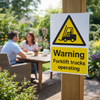 Forklift Safety Signs – A4 – 1mm Rigid Plastic & Self-Adhesive Vinyl – Indoor/Outdoor Use
