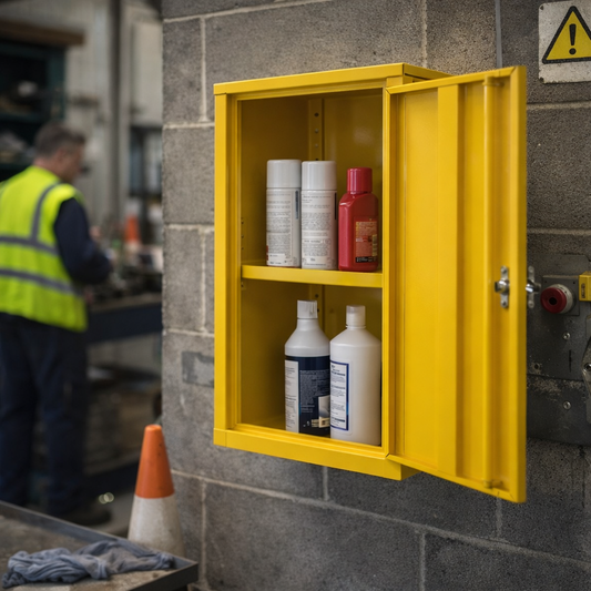 Hazardous Substance Storage Cabinet – 711x355x305mm – Mild Steel – Industrial Use