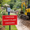 Caution Traffic Signs – Heavy Plant Crossing – Durable Plastic – Indoor/Outdoor Use