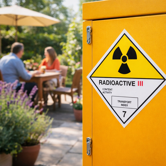 Hazard Warning Diamond – Radioactive III 7 – Rigid Plastic – Indoor/Outdoor