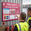 Fire Safety Information Point – 1040mm x 970mm – Durable Correx Plastic – Industrial Use