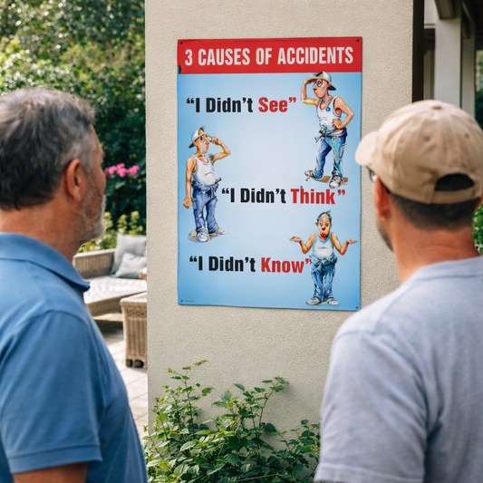 Accident Prevention Poster – 510mm x 760mm – Synthetic Paper – Indoor/Outdoor Use